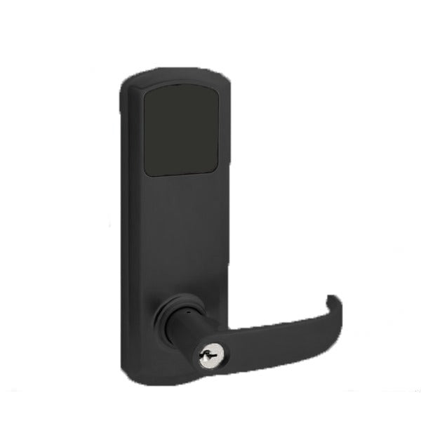 TownSteel - E-Genius 5000 - Interconnected Electronic Touch Keypad Lock - Entry - Bluetooth & RFID - 4" - On Center - Right Handed - Flat Black - Grade 1