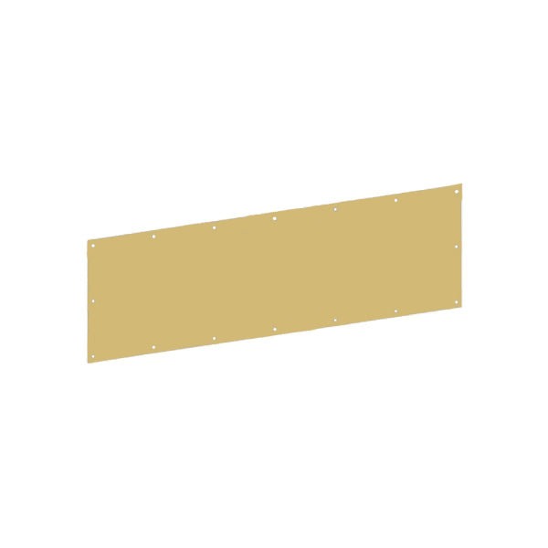 Hager - 190S - Kick Plate - 8" x 34" - Satin Brass Finish