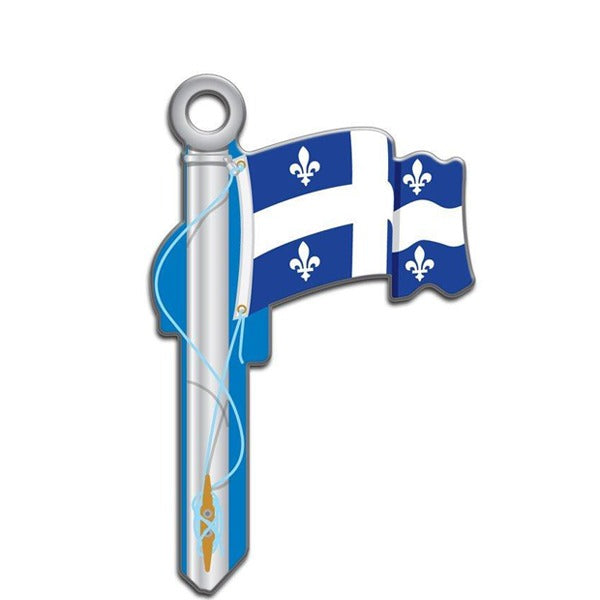 LuckyLine - B129S - Key Shapes - Quebec Flag - Schlage - SC1 - 5 Pack
