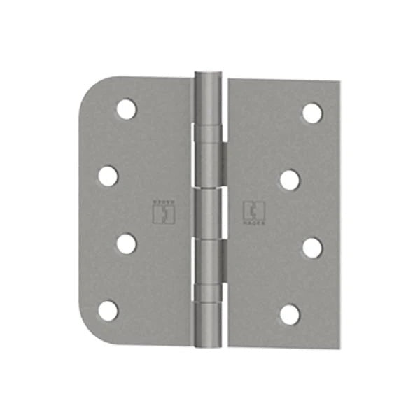 Hager - BB1817 - 5-Knuckle - Square Corner by 5/8" Radius - Ball Bearing With Fasteners - 4" x 4" - Optional Finish