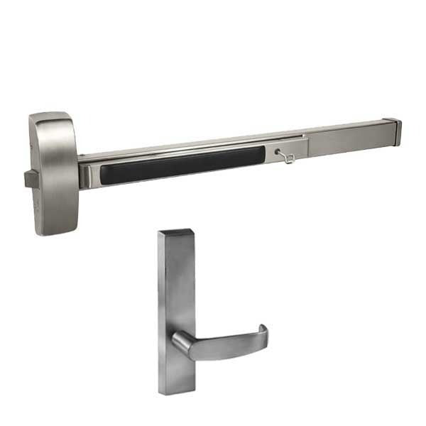 Sargent - 8815 - Exit Device with Trim Lever - Passage - 36" - Satin Stainless Steel - Grade 1