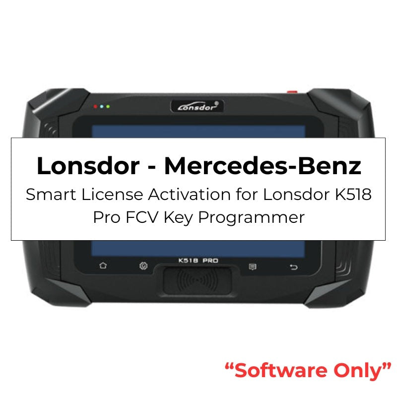 Lonsdor - Mercedes-Benz - Smart License Activation for Lonsdor K518 Pro FCV Key Programmer