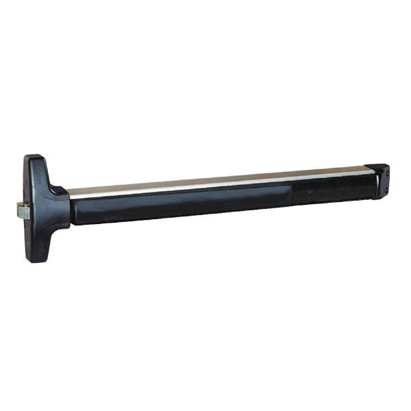 Detex - V40 - Rim Exit Device - Hex Dogging Only - 99 Strike - Fire Rated - 36" - Aluminum - Black Trim