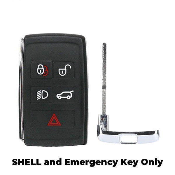 2010-2020 Jaguar/ Land Rover / 5-Button Smart Key SHELL for BKOBJTF10A (AFTERMARKET)