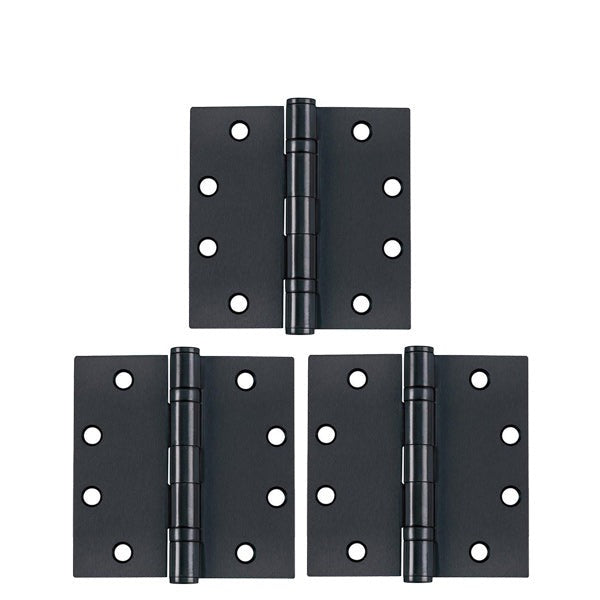 TELL - Ball Bearing Hinge - Heavy Duty - 4.5" x 4.5" - US19 - (3-Pack)