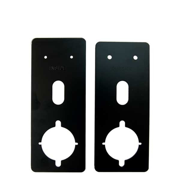 Alarm Lock - S6072 - Door Lock Spacer Plates - For 1-3/8" Cylindrical Door Locks - Black