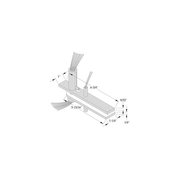 ABH - CME0345 Electrified Top Pivot - Center Hung - Optional Finish