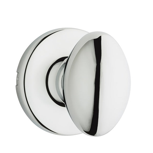 Kwikset - 200AO - Aliso Knob Set - Round Rose - 26 - Polished Chrome - Optional Function - Grade 3