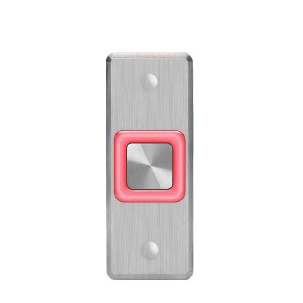 Rosslare - EX17OO - Request To Exit Button w/Toggle - Mullion Size - No Print - Digital Piezo - 12-24 VDC