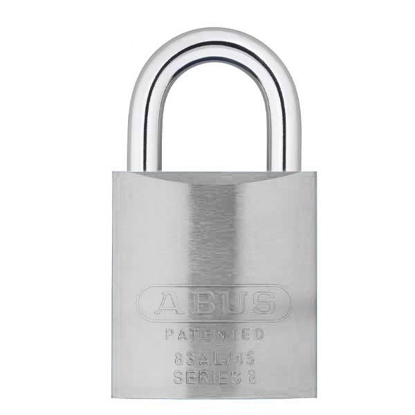 Abus - 83AL/45 - Aluminum Padlock - S2 - Schlage Everest - Zero Bitted - 6 Pin - Silver - Rekeyable - 1-3/4" Width
