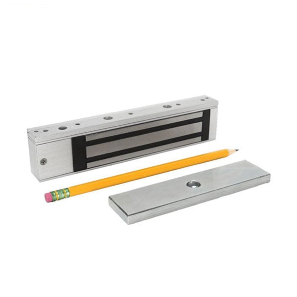 SDC - E300 - Micro Single Magnetic Lock - Surface Mount - 300lbs. - 12/24VDC - Satin Aluminum - Grade 1