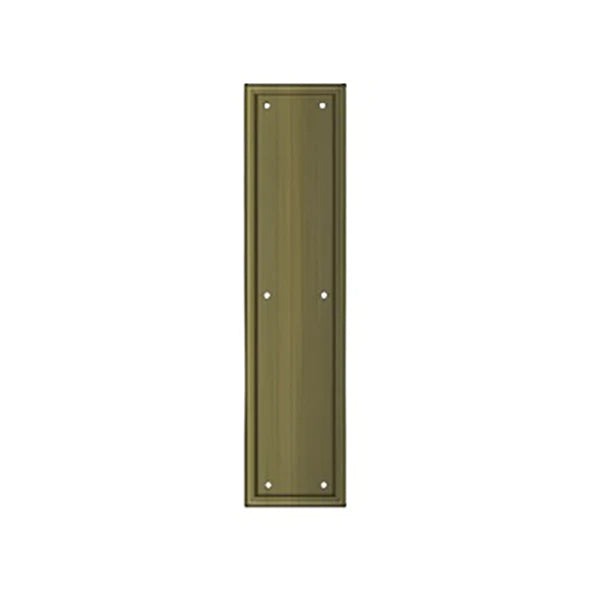 Deltana - Framed Push Plate - Heavy Duty - 3 1/2" x 15" - Optional Finish