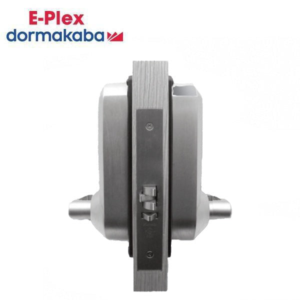 E-Plex - E5286 - Electronic Pushbutton Entry/Egress - Mortise Lock - Back to Back - 90 Keyway - Satin Chrome