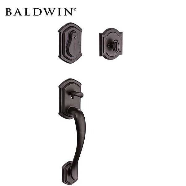 Baldwin - 180MDH - Medina Sectional Handleset - Singl Cyl Deadbolt - Exterior Pull Handle - 11P- Venetian Bronze - SmartKey Technology - Grade 2