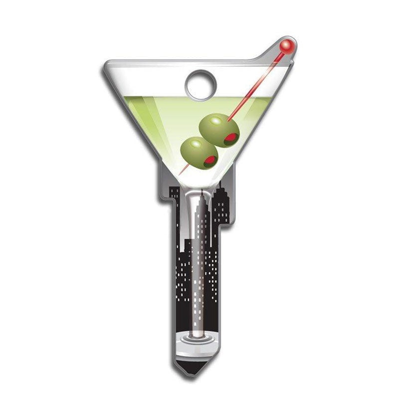 LuckyLine - B133K - Key Shapes - Martini - Kwikset - KW1 - 5 Pack