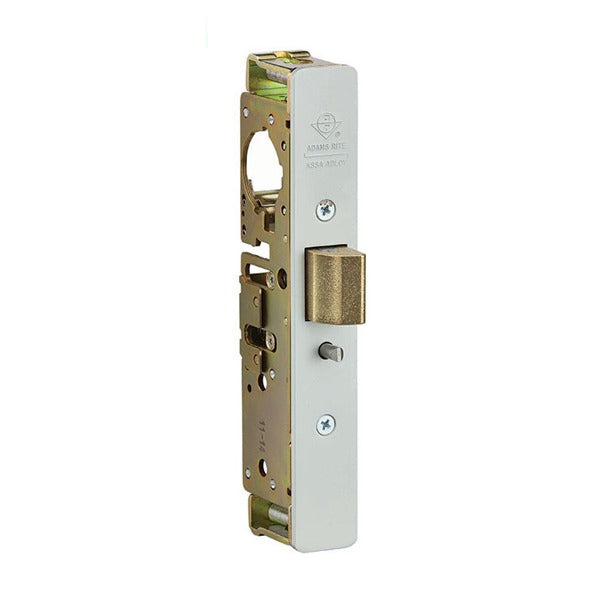 Adams Rite - 4920AN - Heavy Duty Deadlatch (ANSI Size) - 2 3/4" Backset - RH or LHR - 1" Mortised - Flat/Standard Jamb - Satin Aluminum - Metal Door