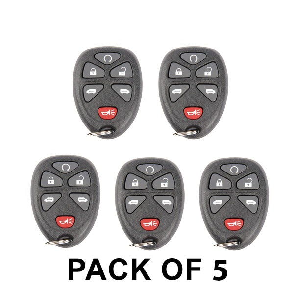 5 x 2005-2011 GM / 6-Button Keyless Entry Remote / KOBGT04A (AFTERMARKET) (Pack of 5)