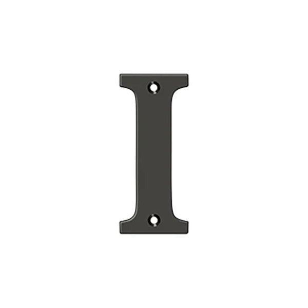 Deltana - 4" Residential Letter I - Optional Finish