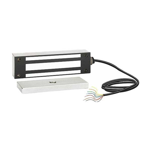 SDC - 1576 - Single Magnetic Gate Lock - Face Drilled Mount - 1200lbs. - 12/24VDC - Satin Stainless Steel - Grade 1