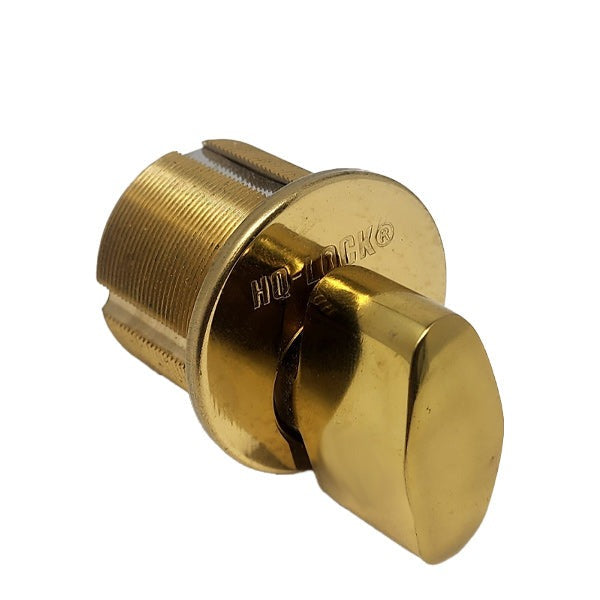 HQ LOCK - TMC1 - Thumb Turn Mortise Cylinder - 1" US3 - Gold