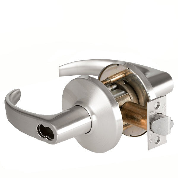 BEST - 9K37AB14D - Cylindrical Lock Lever Set - 14 Lever - SFIC Less Core - Satin Chrome - Entry(Entrance) - Grade 1