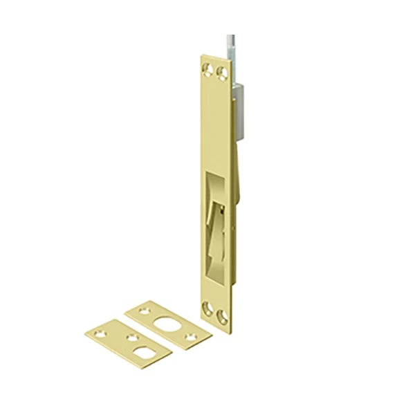 Deltana - Extension Flush Bolt - Solid Brass - 12" Rod Extension - Optional Finish
