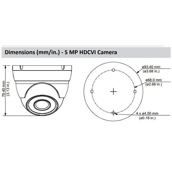Dahua / HDCVI DVR Kit / 16 Channels / Penta-brid / 12 x 5MP, Mini Eyeball / 4K / DH-C7165E124