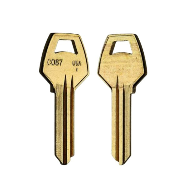Ilco - NB-CO87 Key Blank - Neuter Bow - Brass Finish