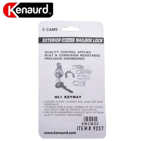 Exterior Weatherproof Mailbox Lock - Multi-Cam - HL1 Keyway - Keyed Different - US14 Bright Nickel