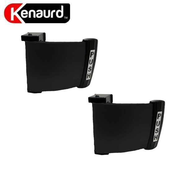 2 x Kenaurd - Deadlatch Push & Pull Paddle Handle - Reversible - Dark Bronze (Bundle of 2)