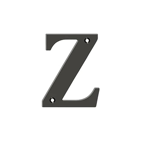 Deltana - 4" Residential Letter Z - Optional Finish