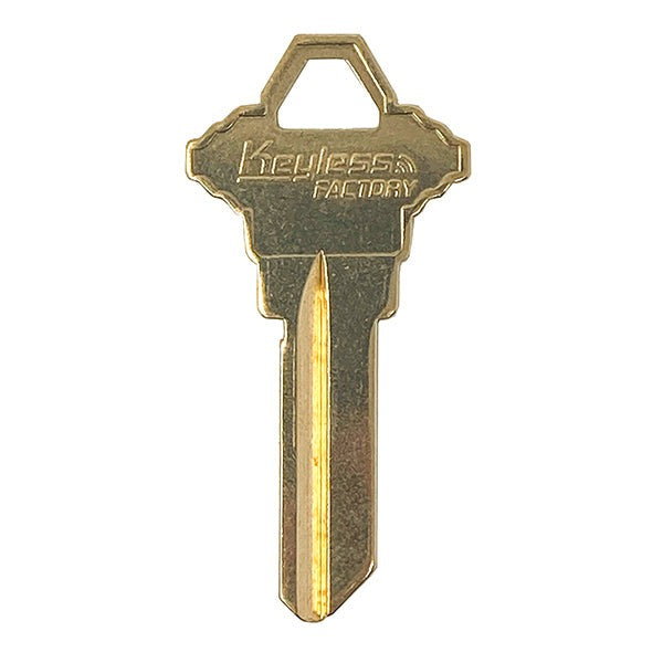SC1-B Brass Finish Schlage Key Blanks (10 PACK) (AFTERMARKET)