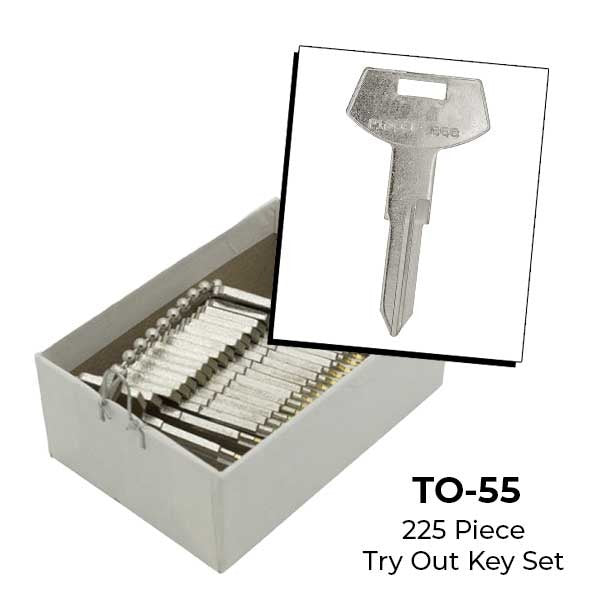 AeroLock - TO-55 - GM - Ignition/Door Locks Try-Out Key Set - B68 - 225 Keys