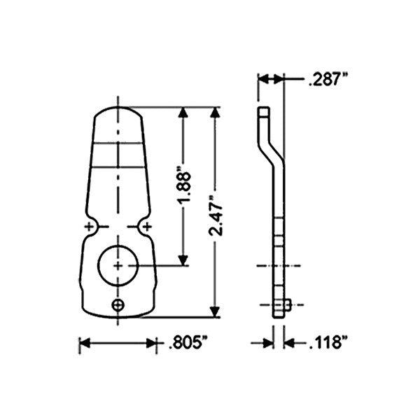 Olympus - 720 Series - 3-2 - 2.47" Offset Cam For Vertical Function