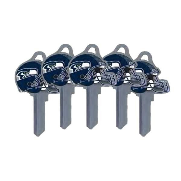 Ilco - NFL TeamKeys - Helmet Edition - Key Blank - Seattle Seahawks - KW1 (5 Pack)