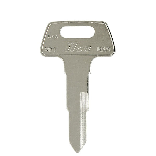 Ilco - HD74 Honda Motorcycle Key Blank - 6 Pin