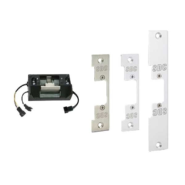 SDC - 45 - Electrified Cylindrical Strike - Fail Safe / Fail Secure - Full Monitoring - 12/24V AC/DC - 3 Faceplates - Grade 2
