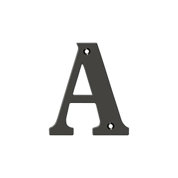 Deltana - 4" Residential Letter A - Optional Finish