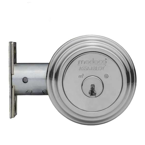 Medeco - 11TR504 - Maxum Residential - M3 Biaxial - 5-Pin - Single Deadbolt - 2-3/4" - DL Keyway Pinned - 26 - Satin Chrome - Grade 1