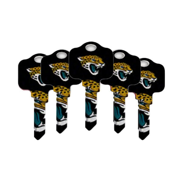 Ilco - NFL TeamKeys - Key Blank - Jacksonville Jaguars - KW1 (5 Pack)