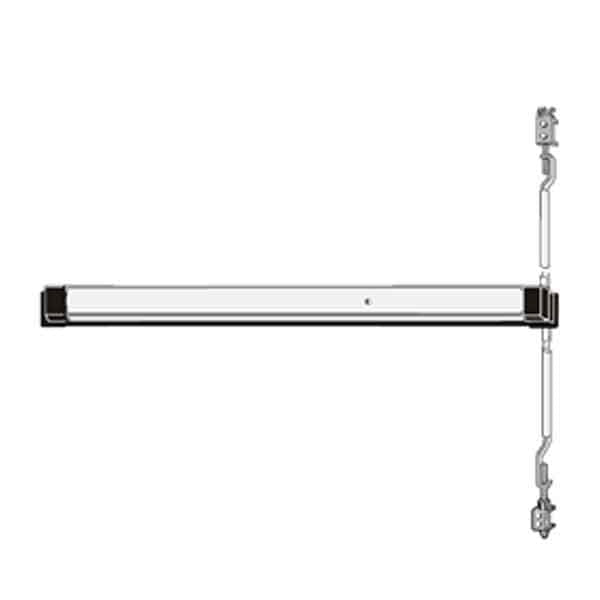 Adams Rite - 8611 - Narrow Stile - Concealed Vertical Rod Exit Device - 36" - Motorized Latch Retraction - Anodized Aluminum