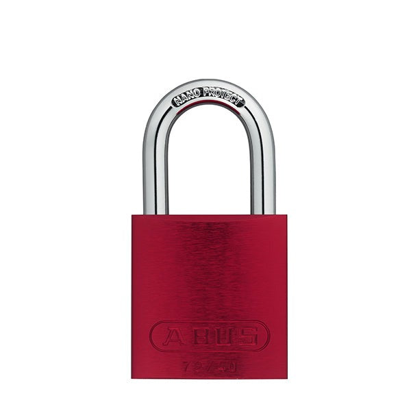 Abus 72/40 - Aluminum Padlock - Red - 1-17/32" Width - 1/4" Shackle