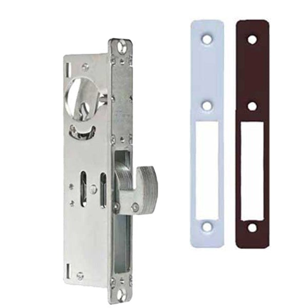 Ilco - Deadbolt Mortise Lock Body - Hookbolt - 1-1/8" Backset - 628/313 - Clear/Dark Bronze Faceplates - Grade 1