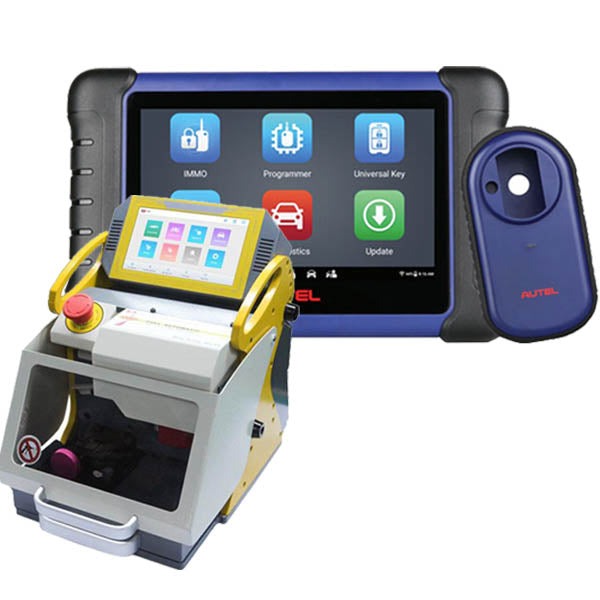 SEC-E9-NEW + AUTEL-IM508S Key Programmer & Key Cutting Machine with 1 Year of Updates (Autel USA) (Bundle of 2)