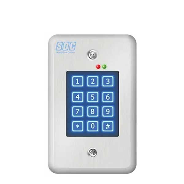 SDC - 918 - Digital Entry Keypad - Indoor - 500 Users - 12/24V AC/DC - Satin Stainless Steel