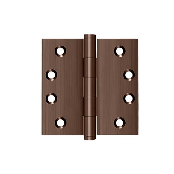 Deltana - 4" x 4" Square Hinge - Solid Brass - 0.129" Thickness