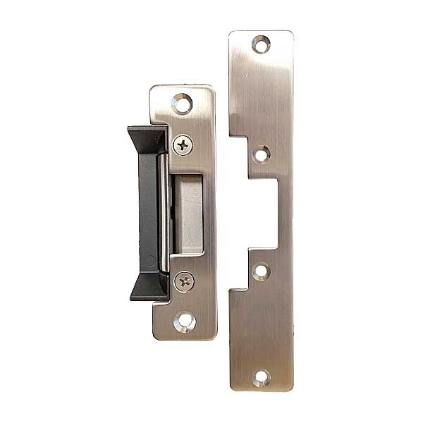 UL Listed Electric Strike Kit w/ 2 Face Plates - Adjustable Fail Safe / Fail Secure - Adjustable 12/24VDC - Grade 1