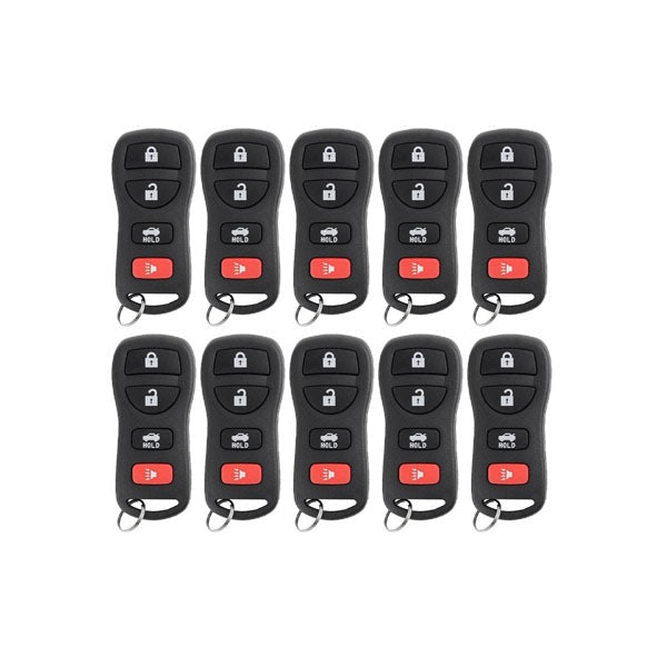25 x 2002-2017 Nissan / Infiniti / 4-Button Keyless Entry Remote / KBRASTU15 (AFTERMARKET) (Bundle of 25)