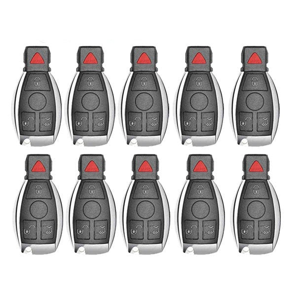 50 x 1997-2014 Mercedes Benz / 4-Button Fobik Key / IYZ-3312 / 315 MHz (Double Battery) (AFTERMARKET) (Bundle of 50)