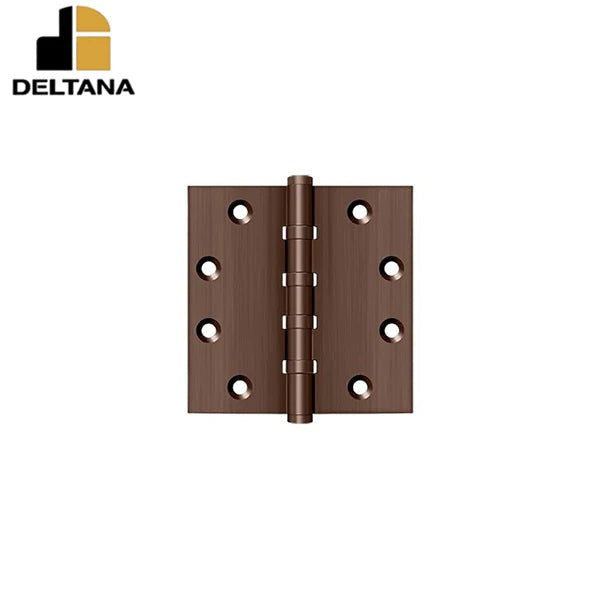 Deltana - 4-1/2" x 4-1/2" Square Hinge - Ball Bearing - Solid Brass - 0.134" Thickness
